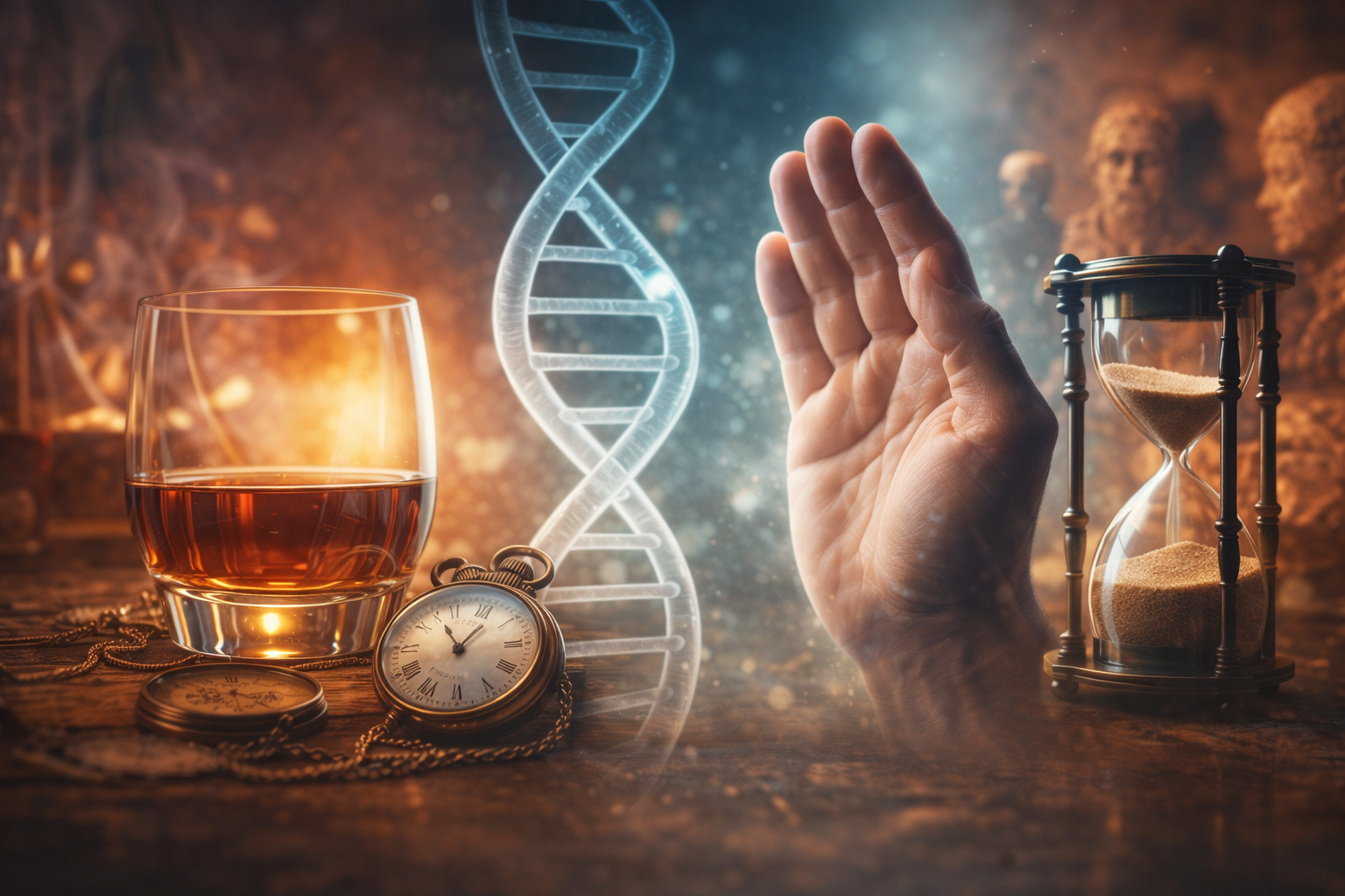 A visual metaphor for alcohol, culture, and the passage of time