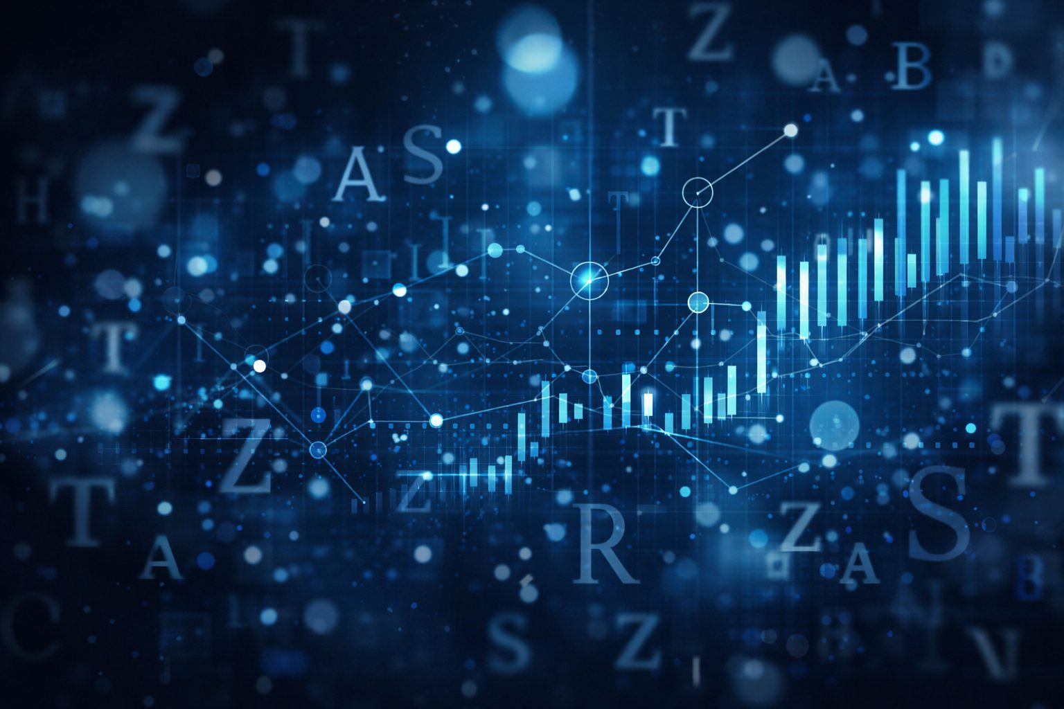 Superposición conceptual de datos y patrones abstractos que evocan cómo un modelo de lenguaje combina información