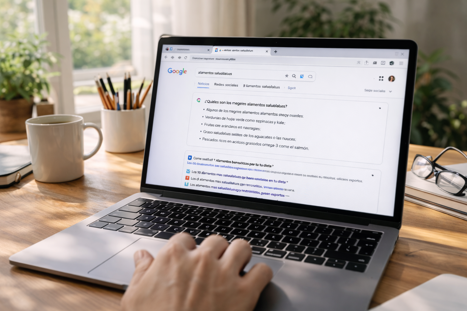 Person working on a laptop with multiple tabs open, symbolizing the conscious decision of what to respond to and what to ignore